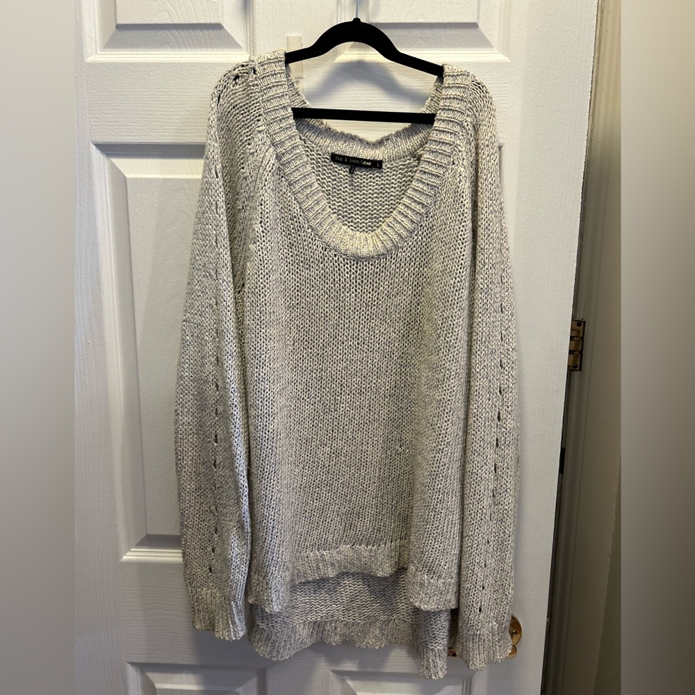 Rag & Bone Blue Knit high low Sweater